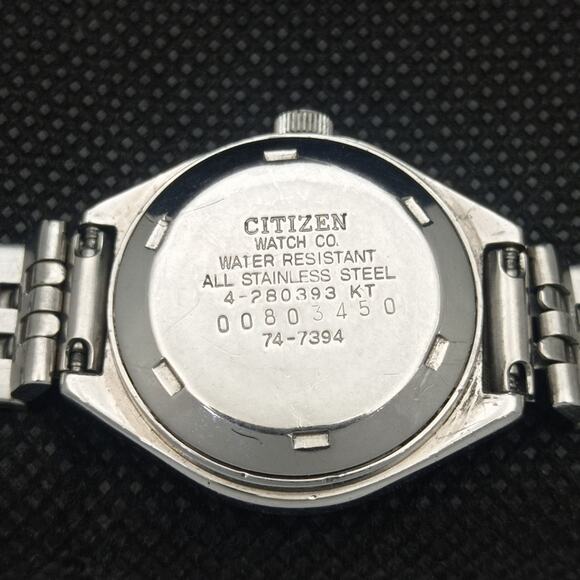 Vintage 1986 Citizen Automatic Womans Silver  Watch W/daydate & Gold accents main image 6